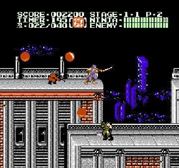 Shadow Warriors II - Ninja Gaiden II (Europe) screen shot game playing